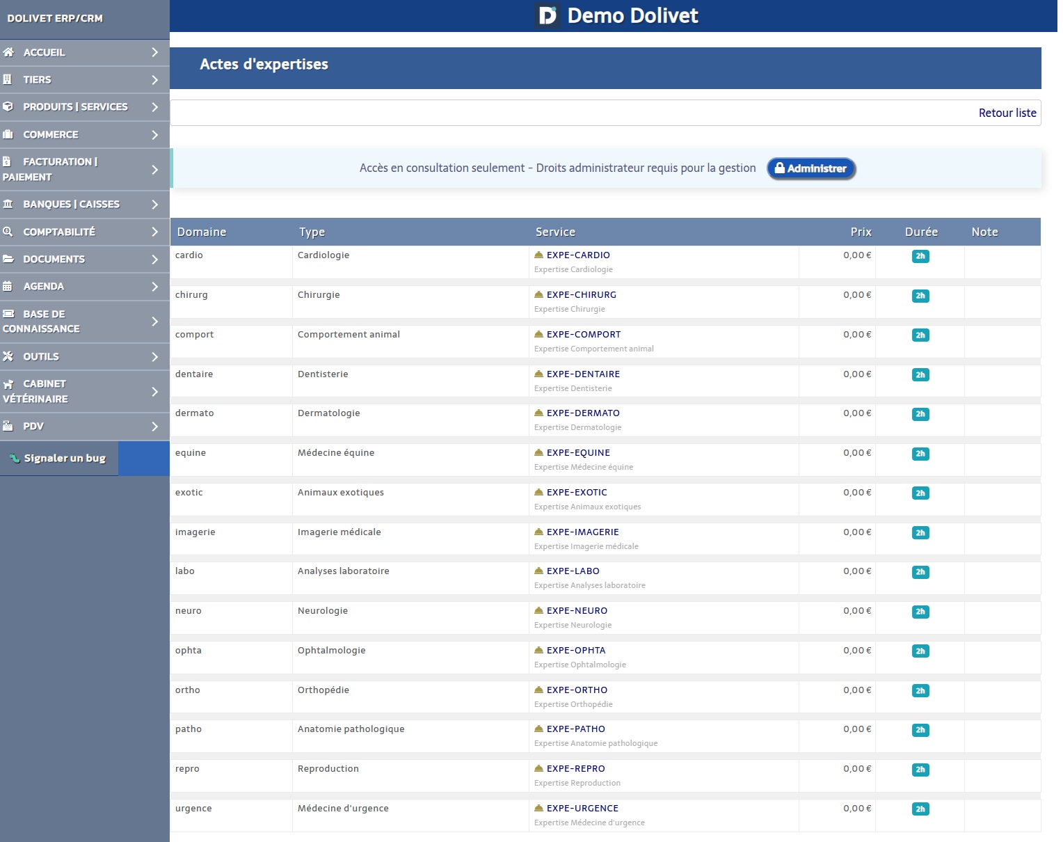 Fiche expertise