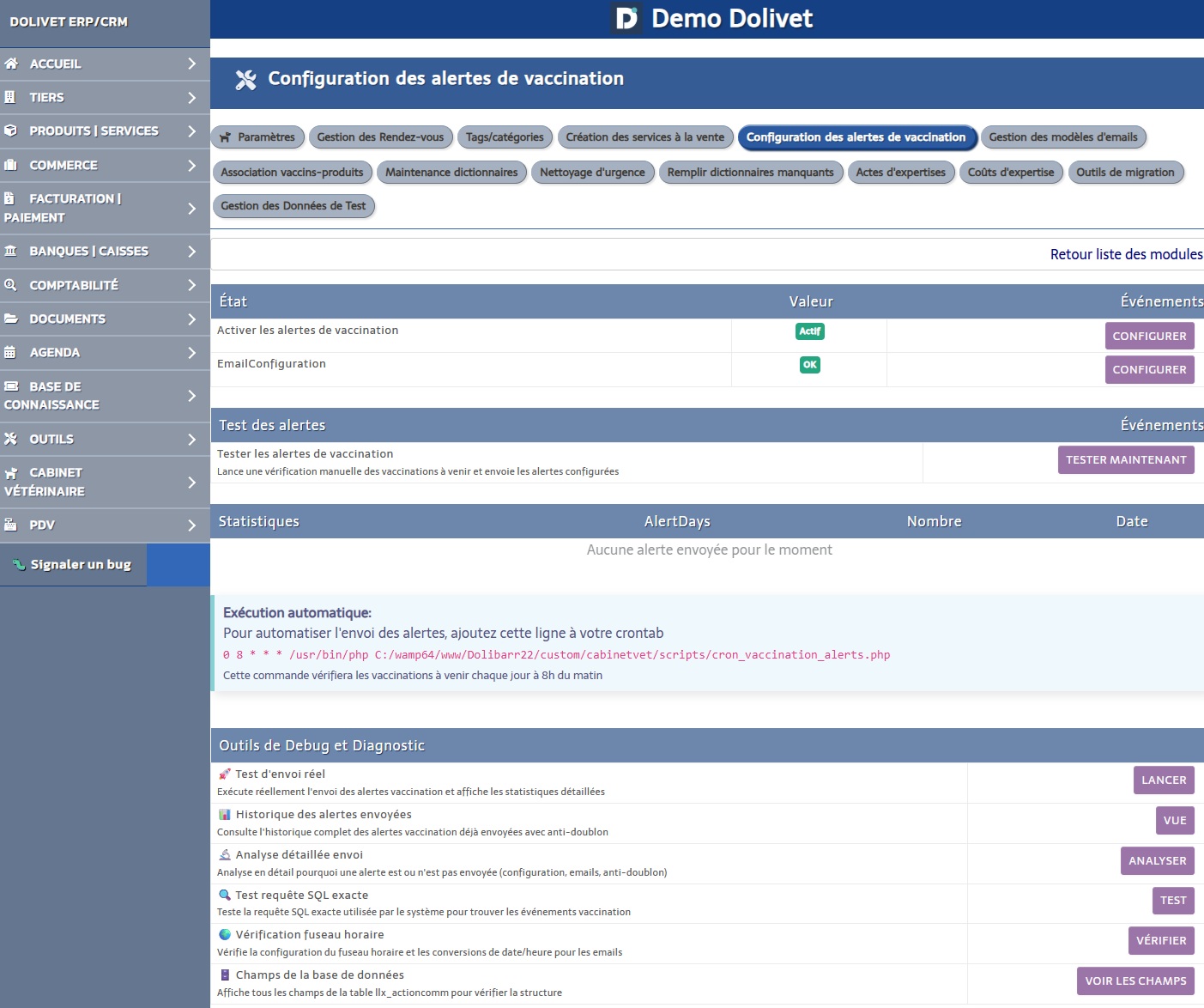Alertes de vaccination